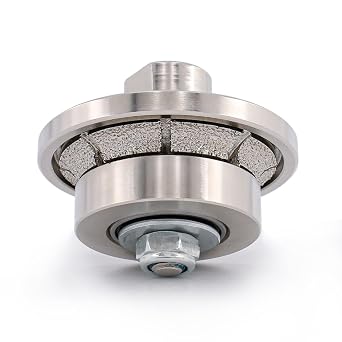 B5 Diamond Router Bit Hand Profile Wheel Profiler Vacuum Brazed for Granite Concrete Marble Edge 5/8-11 Thread B5