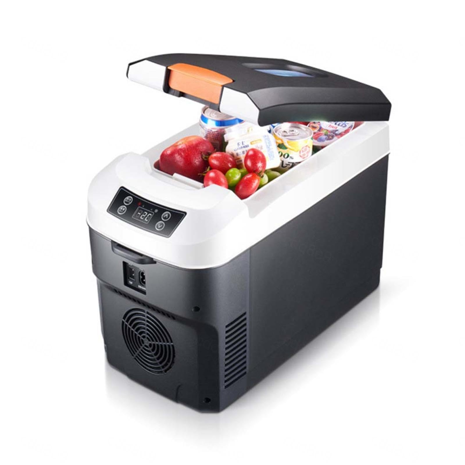 HAZARA Neveras Portatiles Electricas 10l De Gran Capacidad, Nevera 12v Coche Pantalla TáCtil Inteligente, Ajustable En FríO Y Calor, Nevera De Coche Apto Para Coches Y Casas.