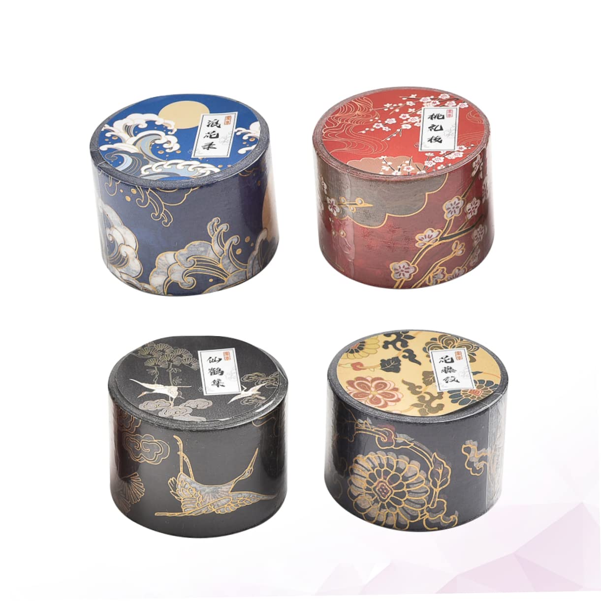 TEHAUX 12rollen Washi Tape Mit Hot Stamping Dekorative Klebebänder Für Scrapbooking Journaling Und Bastelprojekte Branch Wave Crane Flower