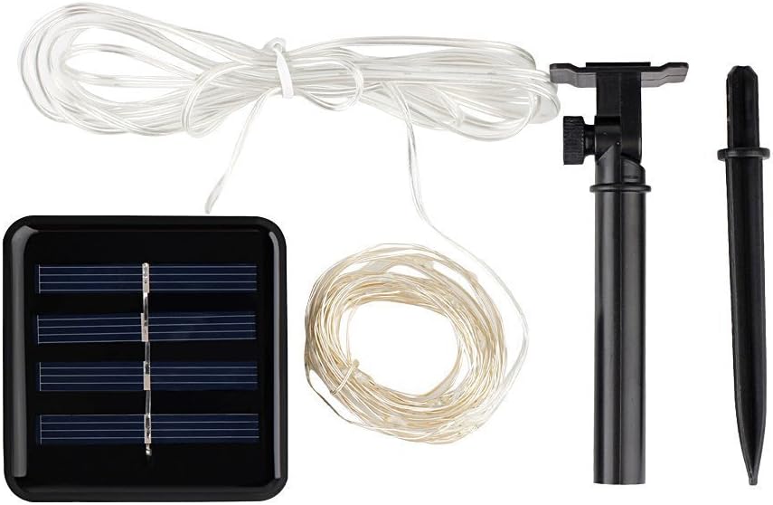 HADTECH 100 LED Solar String Lights, 33ft Copper Wire Light strips, Waterproof Starry String Lights for Indoor & Outdoor Decoration, Halloween,Christmas,Holiday