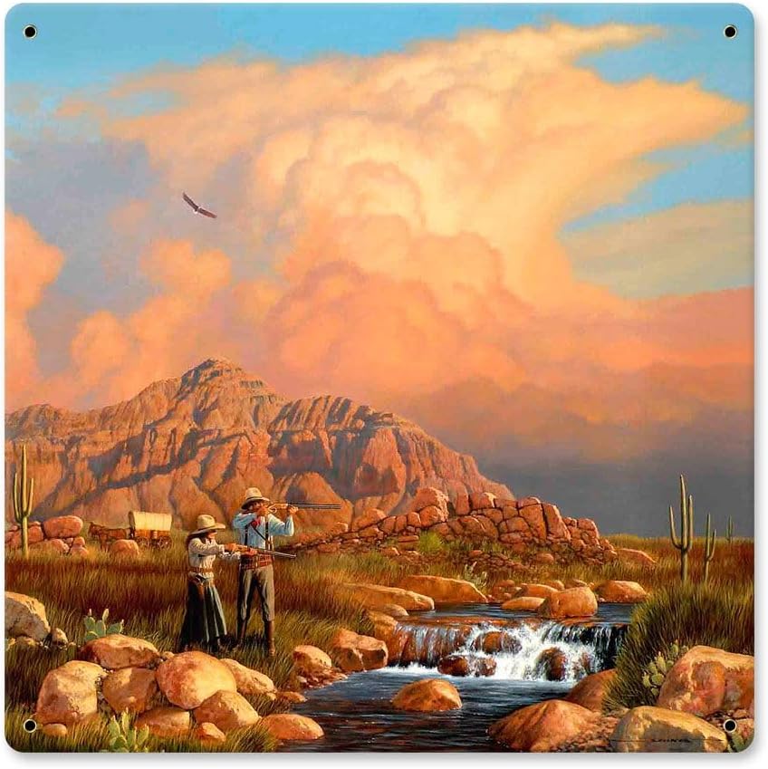 Arizona Hunting Vintage Sign 12X12