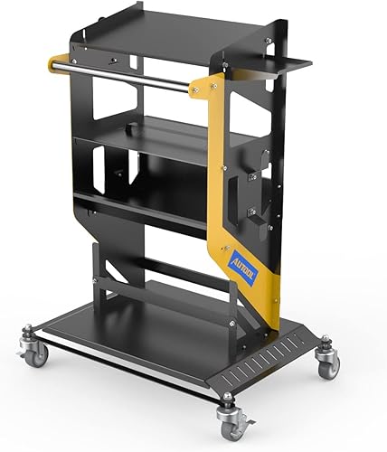 Carrito de herramientas rodante de 3 niveles, capacidad de 330 libras, organizador de herramientas de servicio pesado, carrito de herramientas de