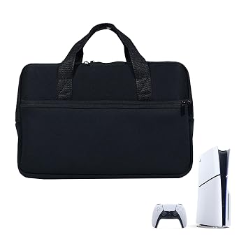 NUENSS-ROR Carrying Travel Case for PS5, Soft Neoprene Protective Case