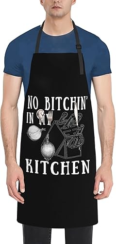 Divertido delantal de chef con bolsillos para hombres y mujeres, pintor, adecuado para cocina, hornear, pintura, jardinería, barbacoa