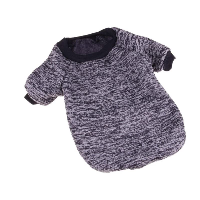 OHANA Winter Wear Collection - Solid Colors Monochromatic T-Shirt with Sleeves for Cats and Dogs - BLACK MEDIUM size