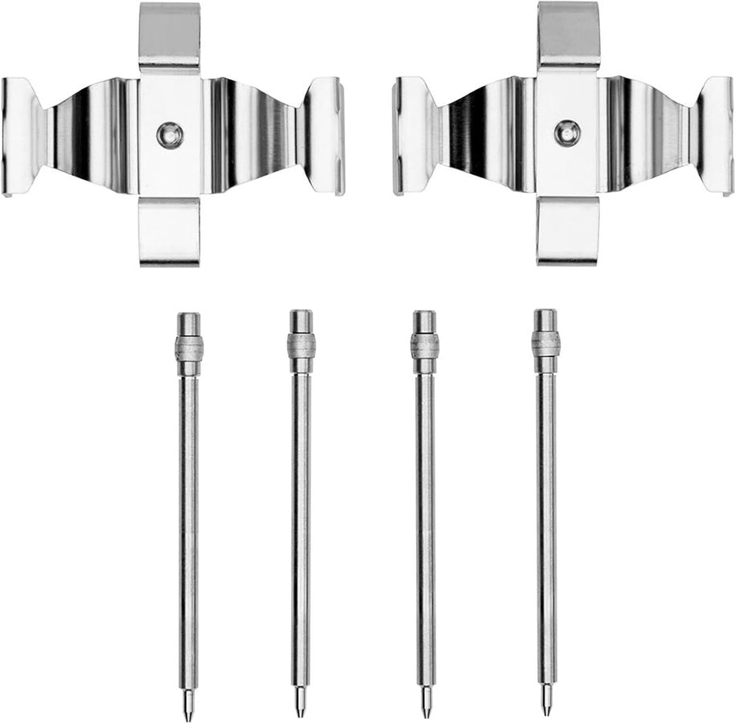Front Disc Brake Caliper Hardware Kit, Anti-Rattle Pad Clips & Guide Pins Replacement Compatible with Mercedes-Benz SLK350 2005-2006 3.5L V6 Set of 1 Replace OE# 4219891, 4218091, 34063043, 19915260