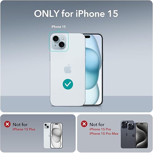 Miniatura 10 de ESR Funda para iPhone 15 Pro Max, compatible con MagSafe, soporte totalmente ajustable, protección contra caídas de grado militar, cubierta trasera