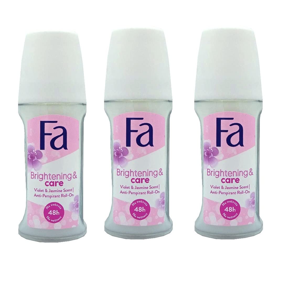 FA Brightening & Care Anti-Perspirant Roll-On 50ml (Pack of 3)