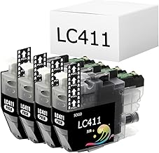 LC411BK Compatible Brother Ink LC411 Compatible Ink Cartridges 4 Pack DCP-J926N DCP-J528N MFC-J739DN DCP-J526N DCP-J928N DCP-J928N Printer Ink No Distinction