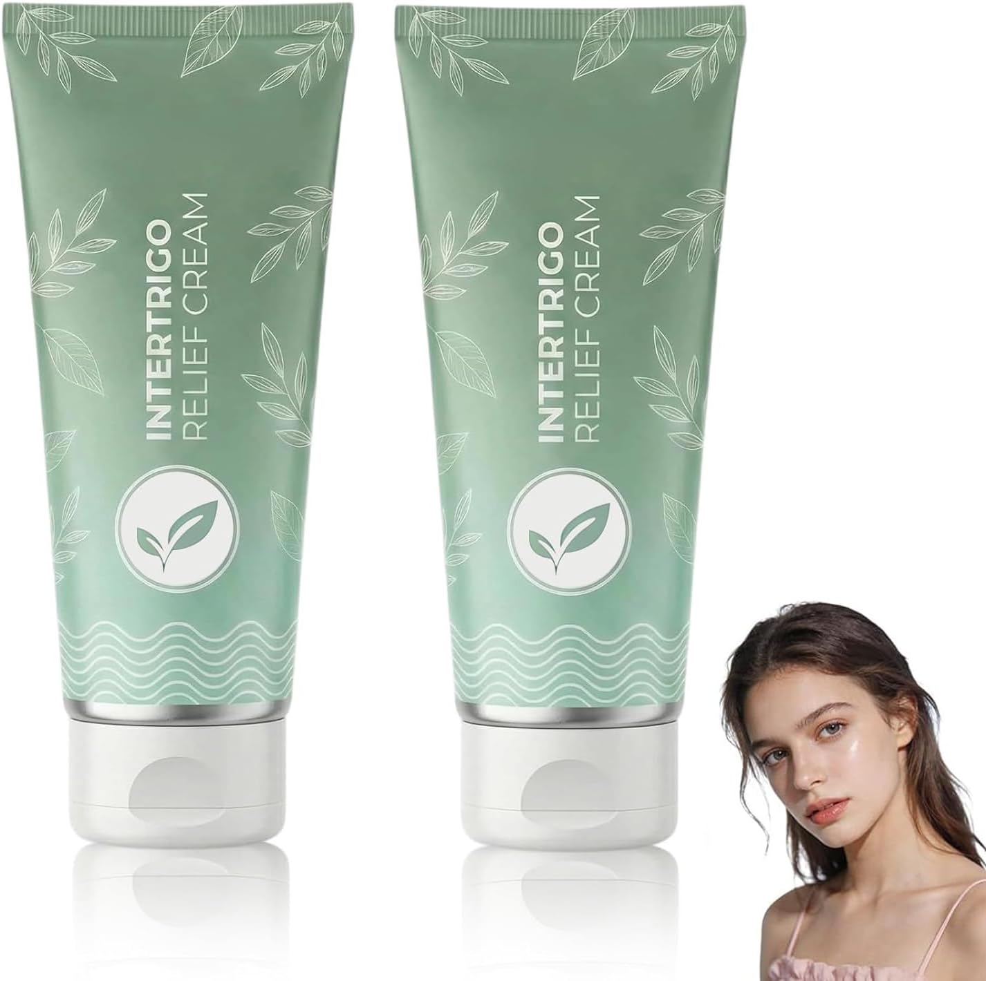 2Pcs Intertrigo Cream, Professional Intertrigo Relief Cream, Skin Fold Care & Chafing Support Cream, Fast-Drying Non-Greasy Formula for Friction-Prone Areas