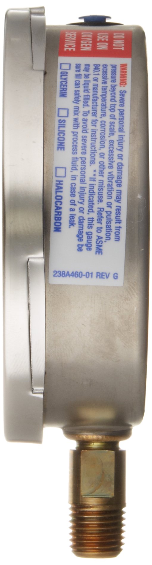 0 to 2800 Kpa, 1/4 in Npt,Pressure Gauge, 0 to 400 Psi Range, -3-2-3% Gauge Accuracy,2041002258