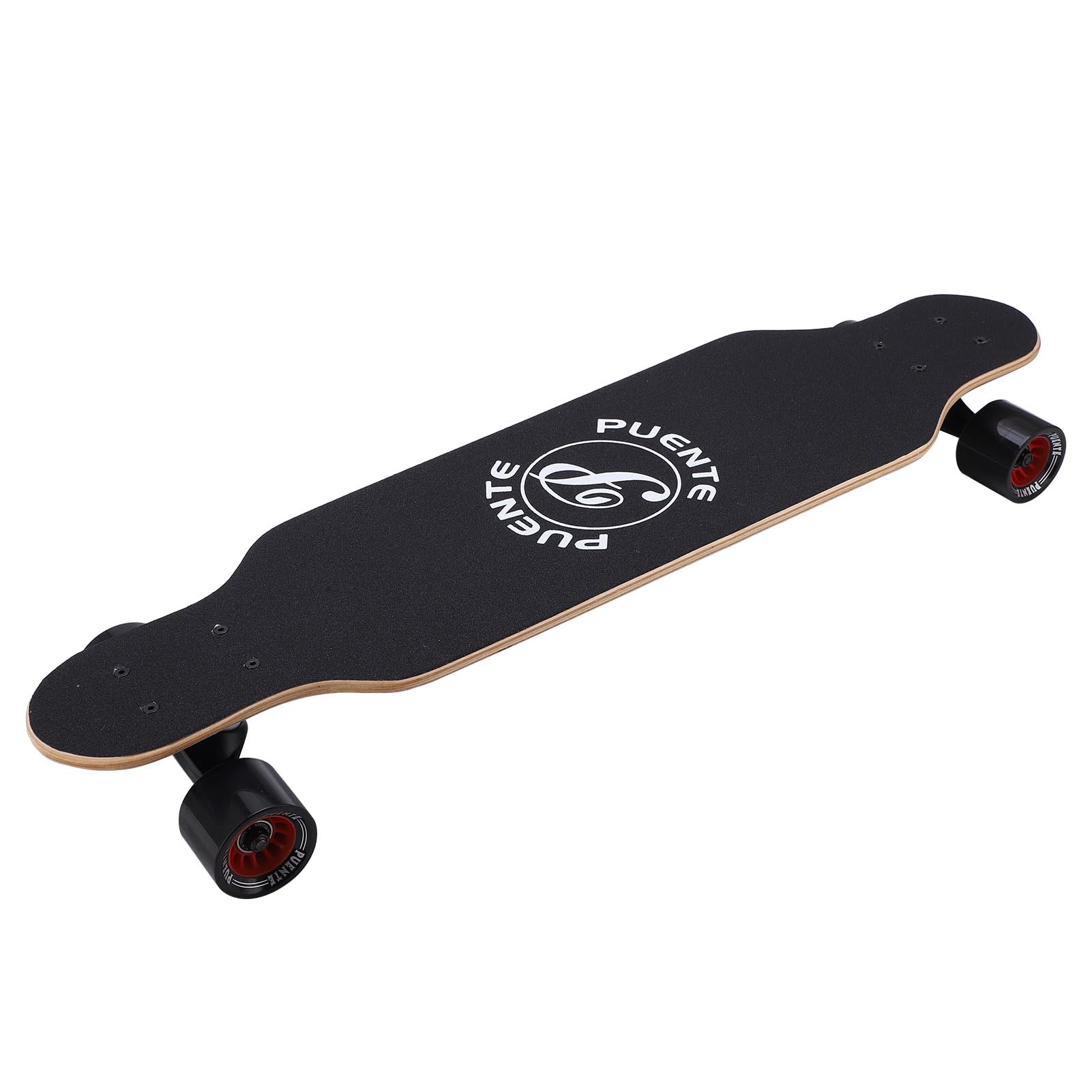 Tbest en érable Longboard Cruiser Skate Board Adulte 8 Couches en érable ABEC 9 Roulements à Couverture Violet Roues 60 X 50 Mm avec Amortisseur HR 95 pour Routes et Rues