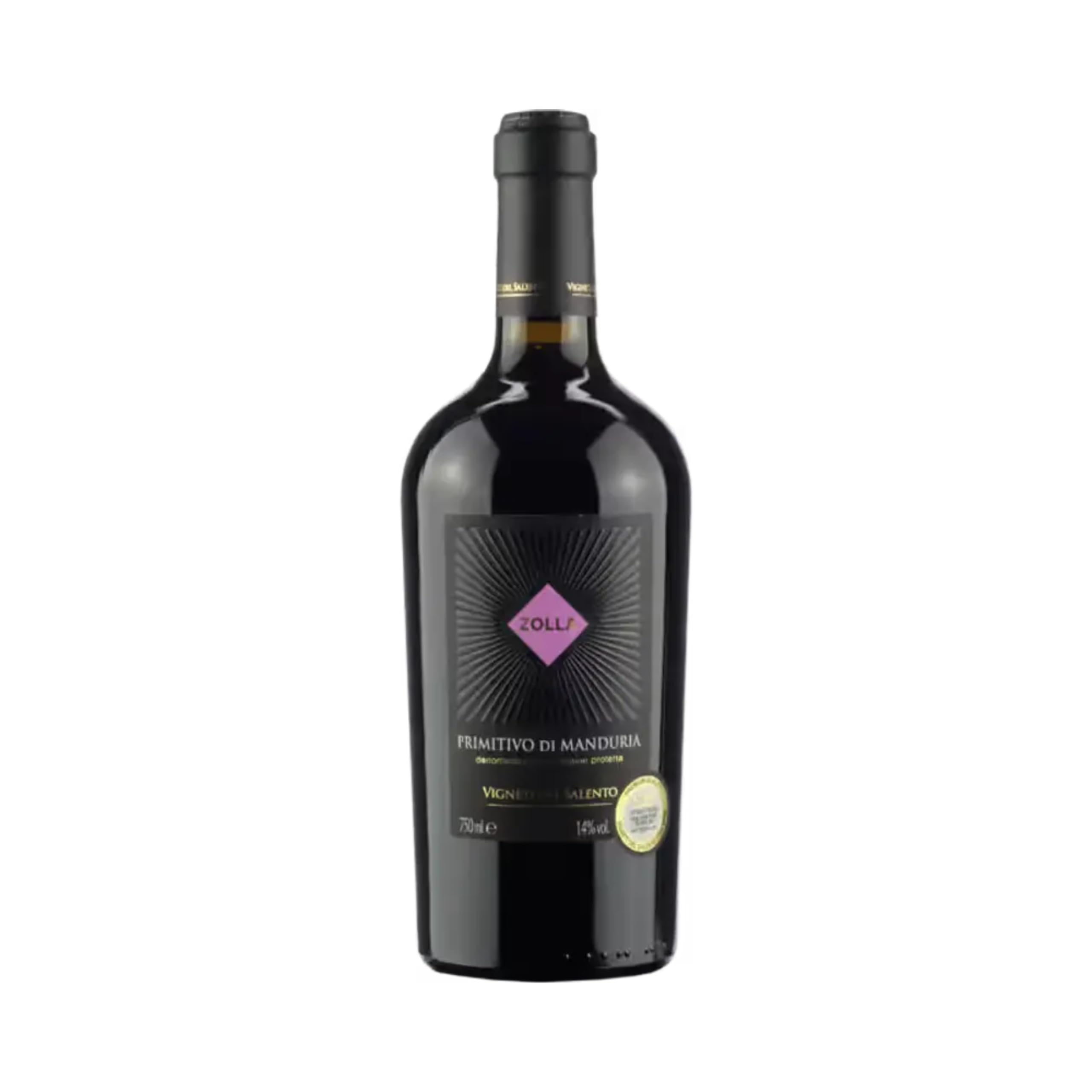 Zolla Primitivo di Manduria DOP (6 x 0,75l) - 14,5% Vol.