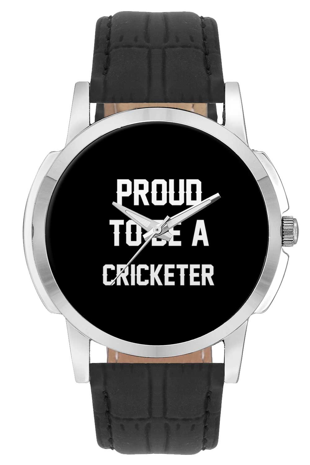 Wrist Watch for Men - Proud to Be A Cricketer Best Gift for Cricketer - Analog Mens and Boys Unique Quartz Leather Band Round Designer dial Watch (B074CNK7WY) Amazon Price History, Amazon Price Tracker