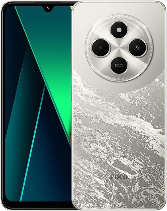 Poco C75 4G LTE GSM (for Tmobile Mint Tello & Global) (256GB + 8GB) 50MP Triple Camera 6.88" Octa CoreUnlocked (Black)