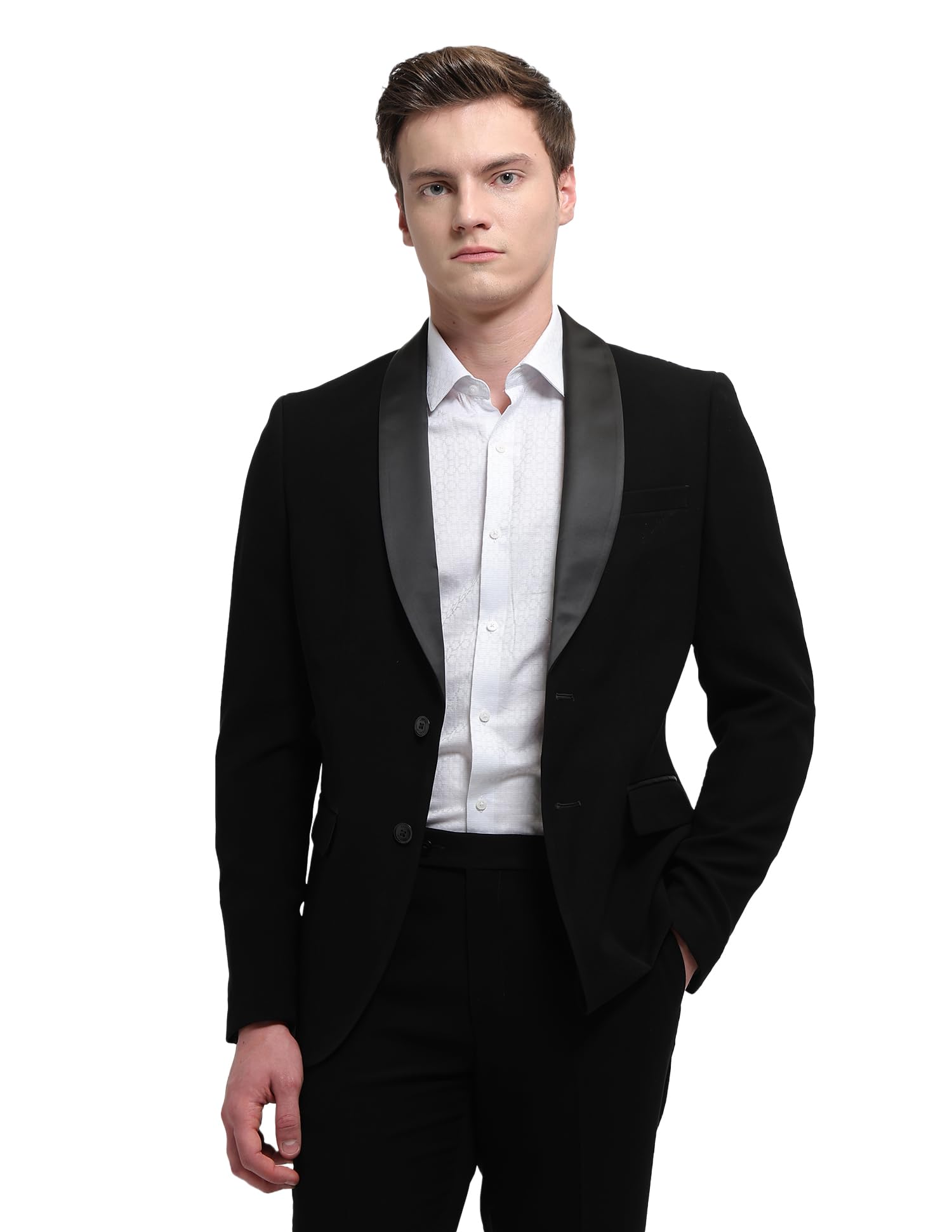 arrow Men's Solid Two piece Tuxedo Suit-picture-11