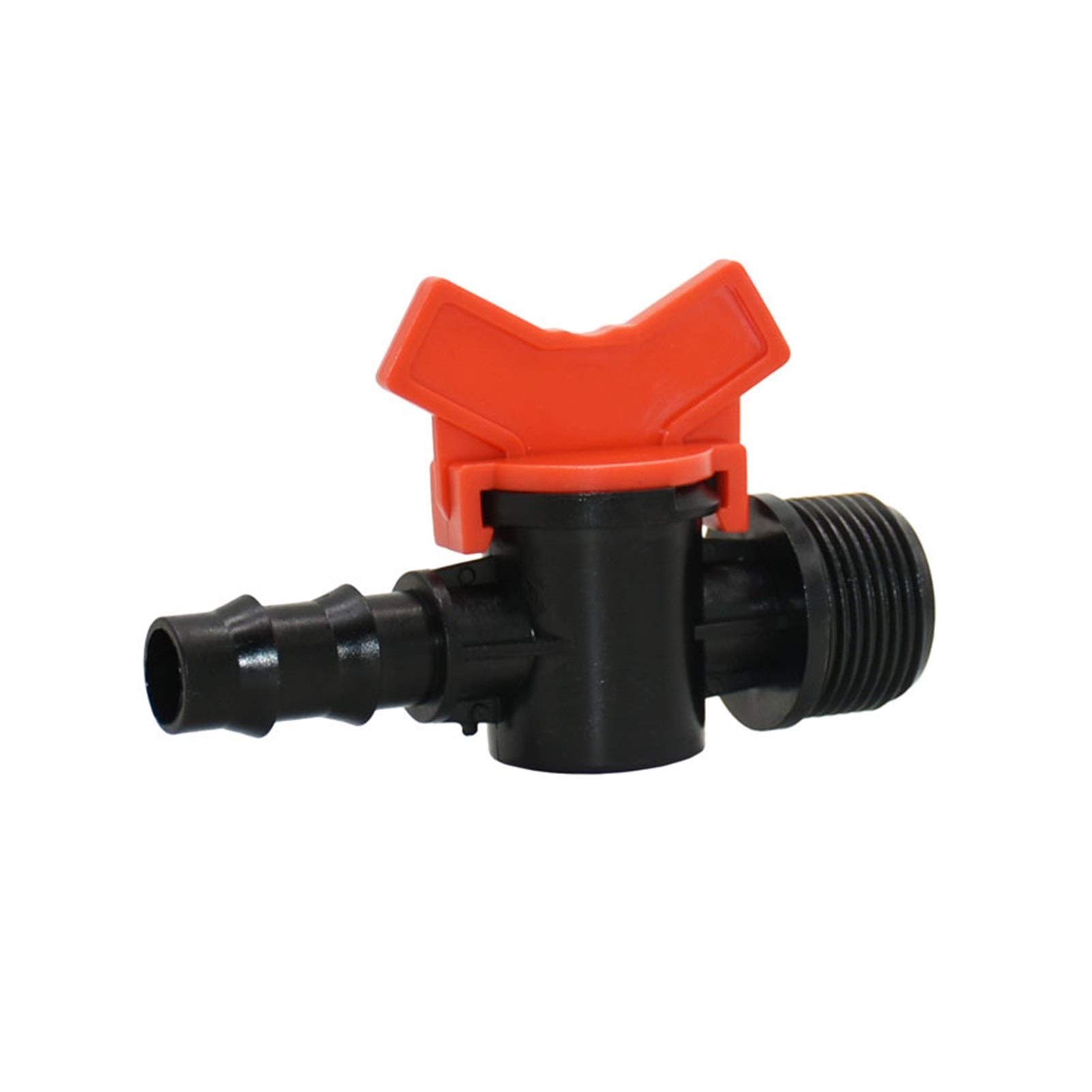 Adaptador de Conector de válvula de riego para Manguera de 16 mm y 20 mm a Manguera de jardín con Rosca Externa de 3/4 de Pulgada y 1/2 Pulgada y 3/4 de Pulgada.