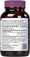 Vista 2 de Bluebonnet Nutrición Taurina 1000 mg, Salud del sistema nervioso*, sin OMG, vegano, certificado Kosher, sin gluten, sin soja, 50 cápsulas vegetales