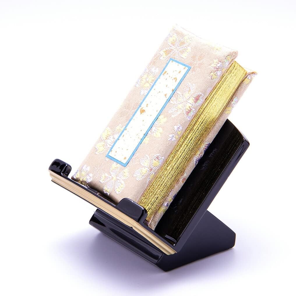 金襴錦製 鳥の子過去帳 かのん クリーム 3.5寸