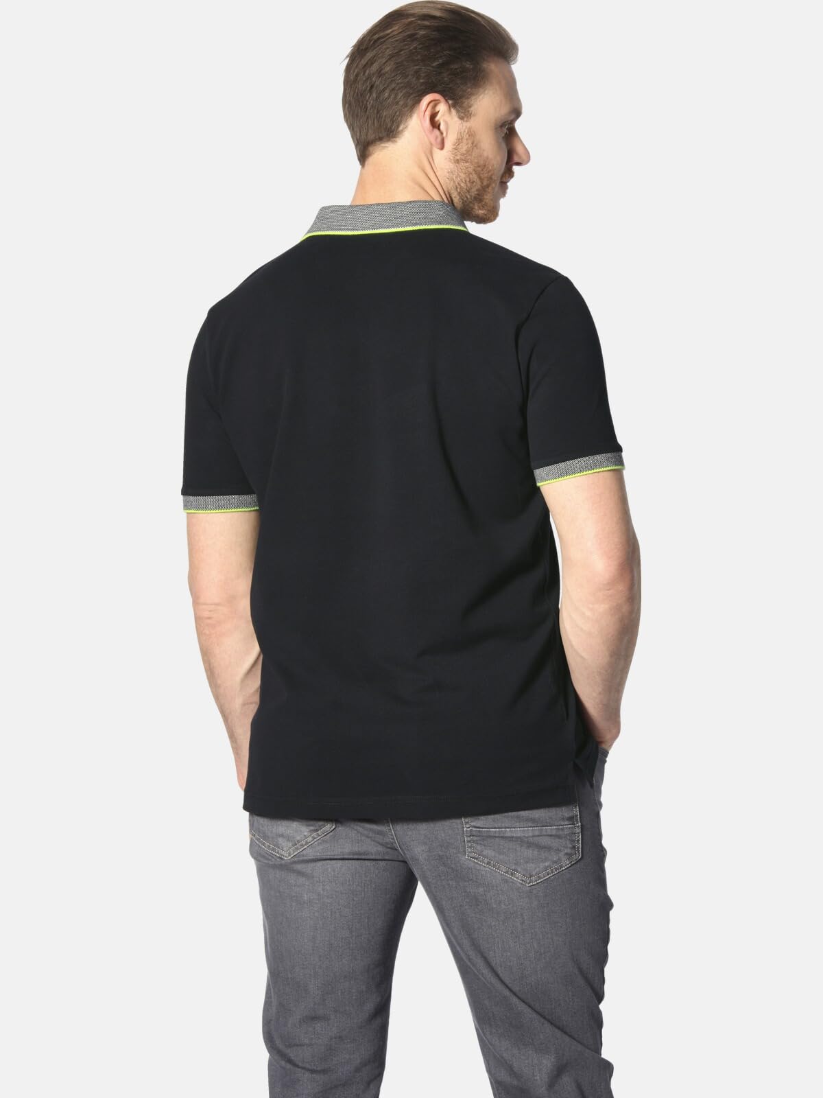 Jan Vanderstorm Herren Doppelpack Poloshirt Haraldfred | Baumwoll-Piqué Shirts mit Kontrastdetails, atmungsaktiv, klassischer Kragen, vielseitig für Freizeit & Alltag, L–7XL