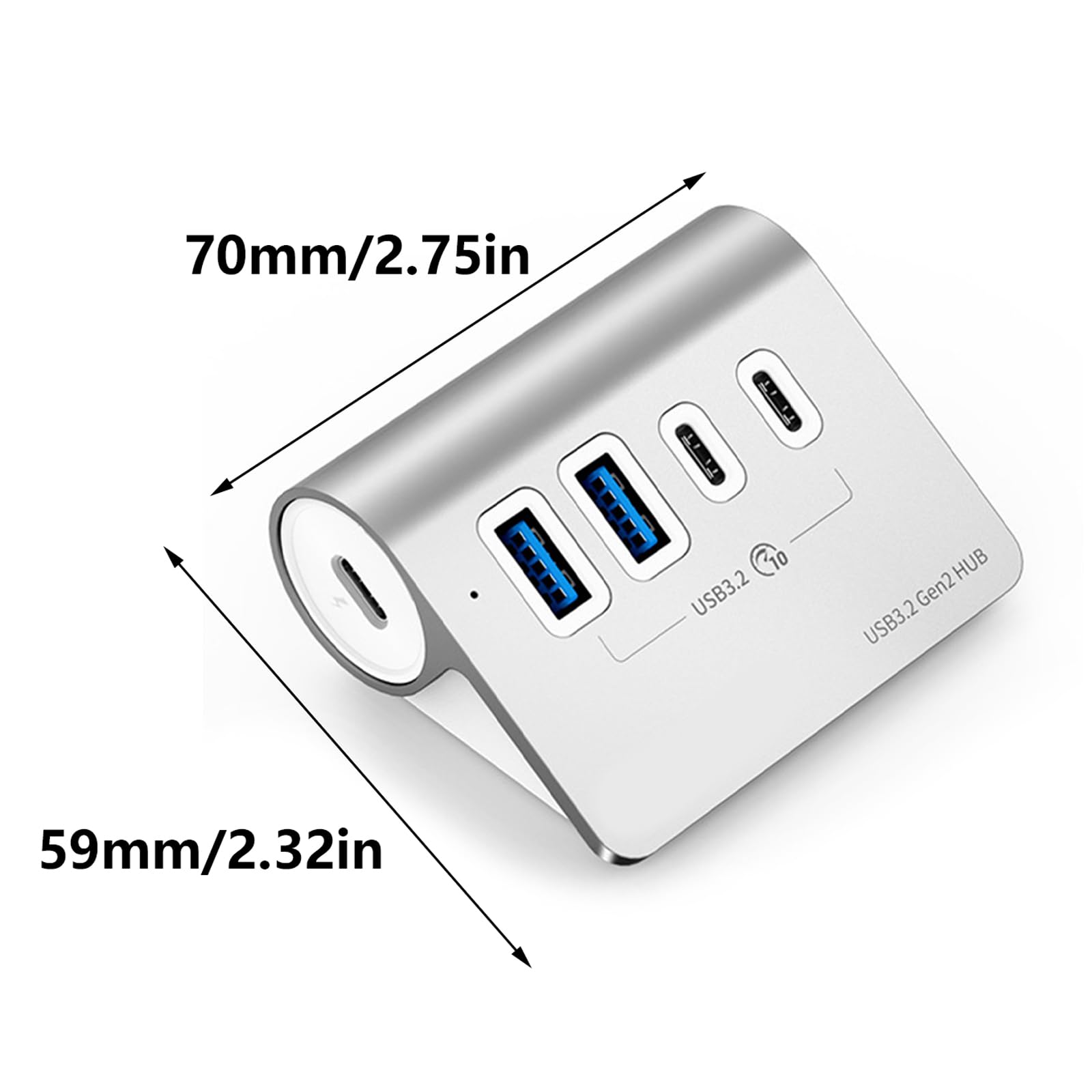 Docking Station Hub USB 3.2 10 Gbit / S Splitter Dock 4 porte tipo C per PC Laptop
