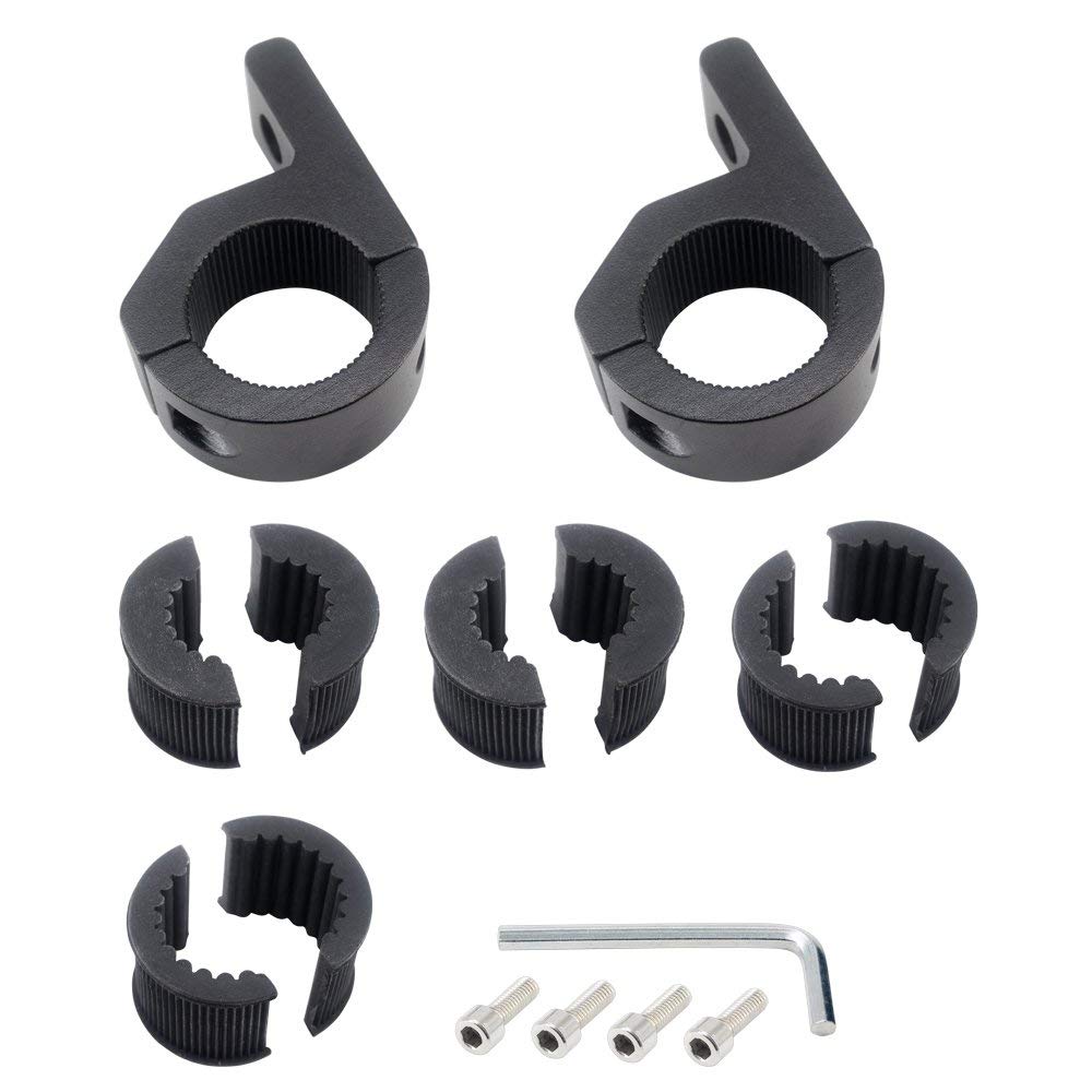 Support De Support De Montage De Lampe De Travail De Barre De LED De Brouillard De Phare, Support Pour Moto, Véhicule Tout-terrain, Barre De Tube 4x4, Accessoires Automobiles, 1 Jeu