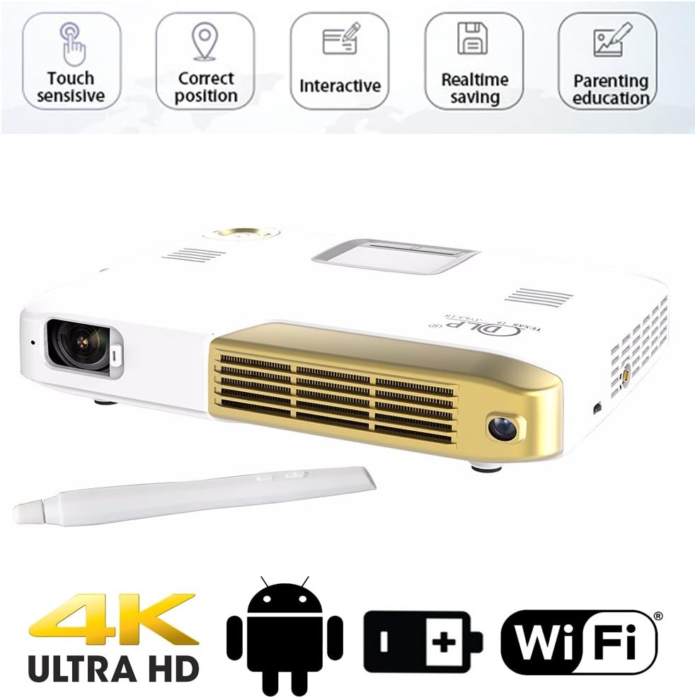 Portable HD 1080P Projector Built-in Infrared Interactive Electronic Education Business 4k Home Theater DLP Proyector Beamer