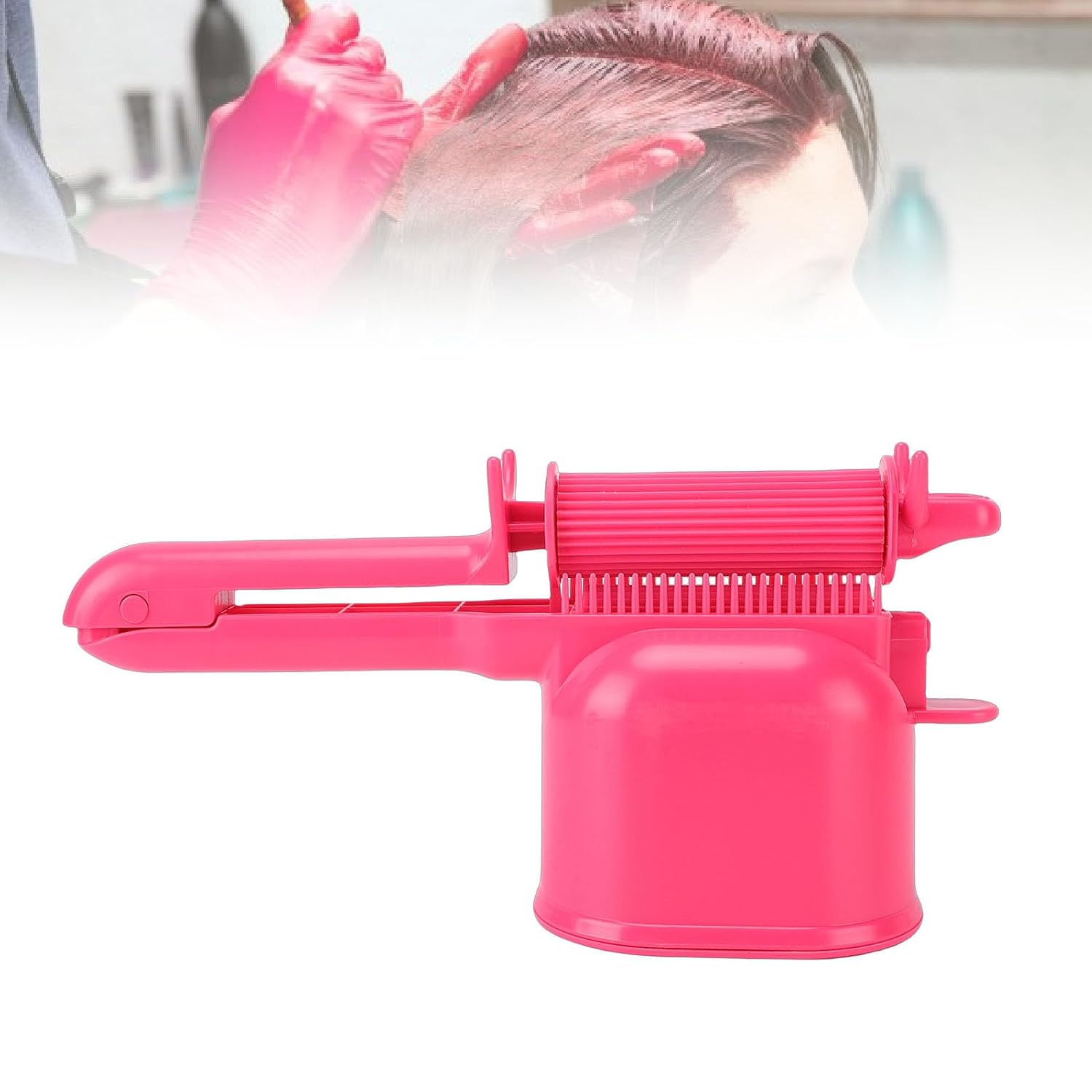 Hairdressing Cream Color Applicator Comb, Roller Hair Dye Applicator Brush with Ergonomic Handle, Salon Grade Hair Color for Professional Results