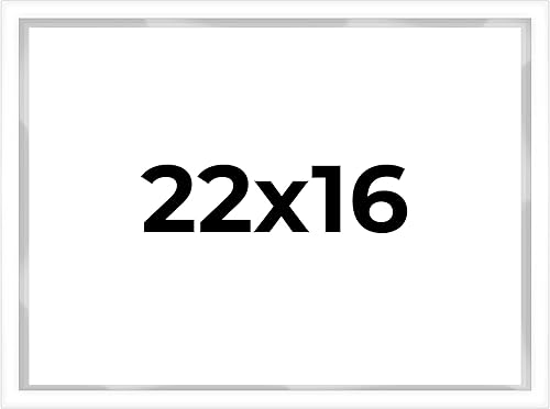 Vista 82 de Caja de sombra de 20 x 8 pulgadas, marco contemporáneo blanco – Tamaño interior 20 x 8 x 1 pulgada de profundidad – Este marco blanco está hecho