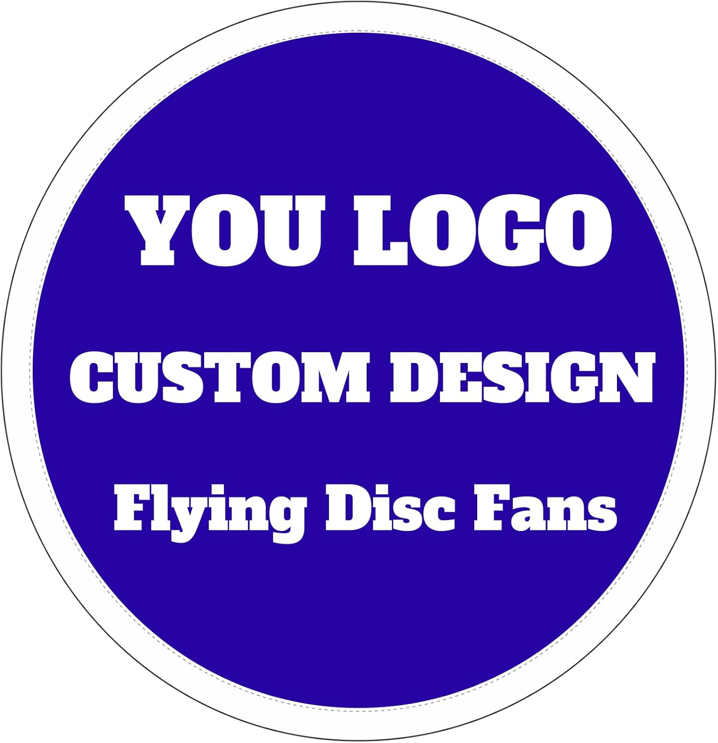 100Pcs Custom Folding Hand Round Fans, Personalized Flying Disc Fans Advertising Fan, Your Own Logo Text Photo Fan (Fan with Bag)