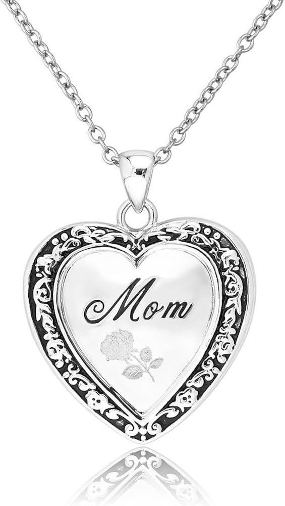 Mom Locket Pendant Necklace 