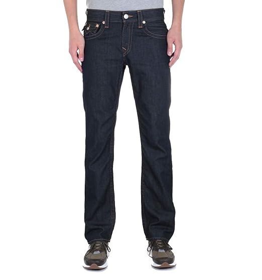 True Religion Men's Straight Black Jean 