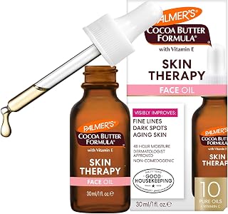Palmer's Cocoa Butter Face Oil: Vitamin C, Retinol & 10 Pure Oils for Anti-Aging, Brightening & Hydration - Rosehip Scent, 1oz