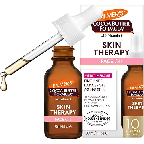 Palmer's Cocoa Butter Formula Moisturizing Skin Therapy Oil for Face with Vitamin E, C & 10 Pure Facial Oils Blend, Rosehip Oil Fragrance, 1 Ounce
