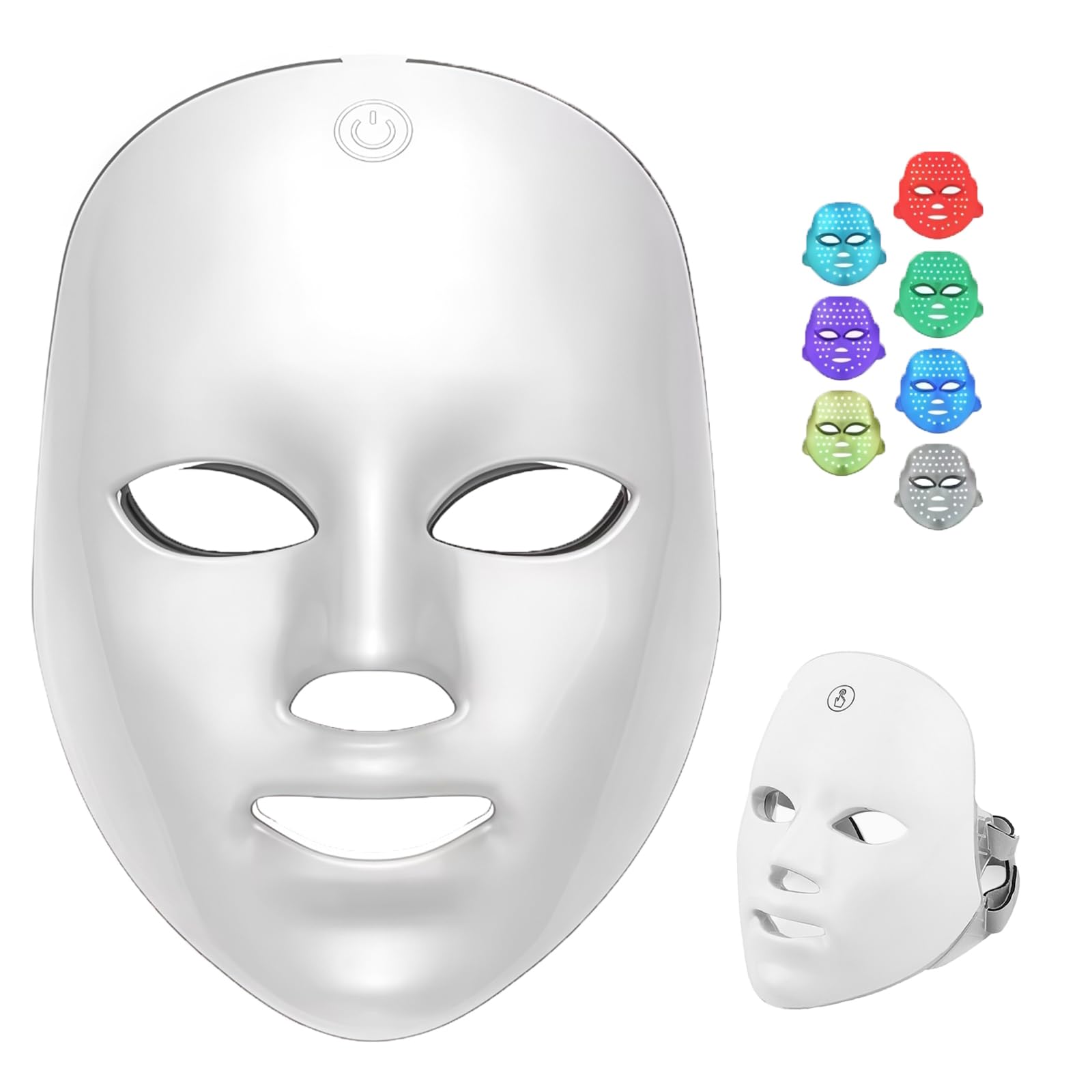 LED Light Therapy Face Mask - 7 Color Photon Therapy, Anti-Aging, Daily Facial Care， Wrinkle Reduction, Skin Tightening