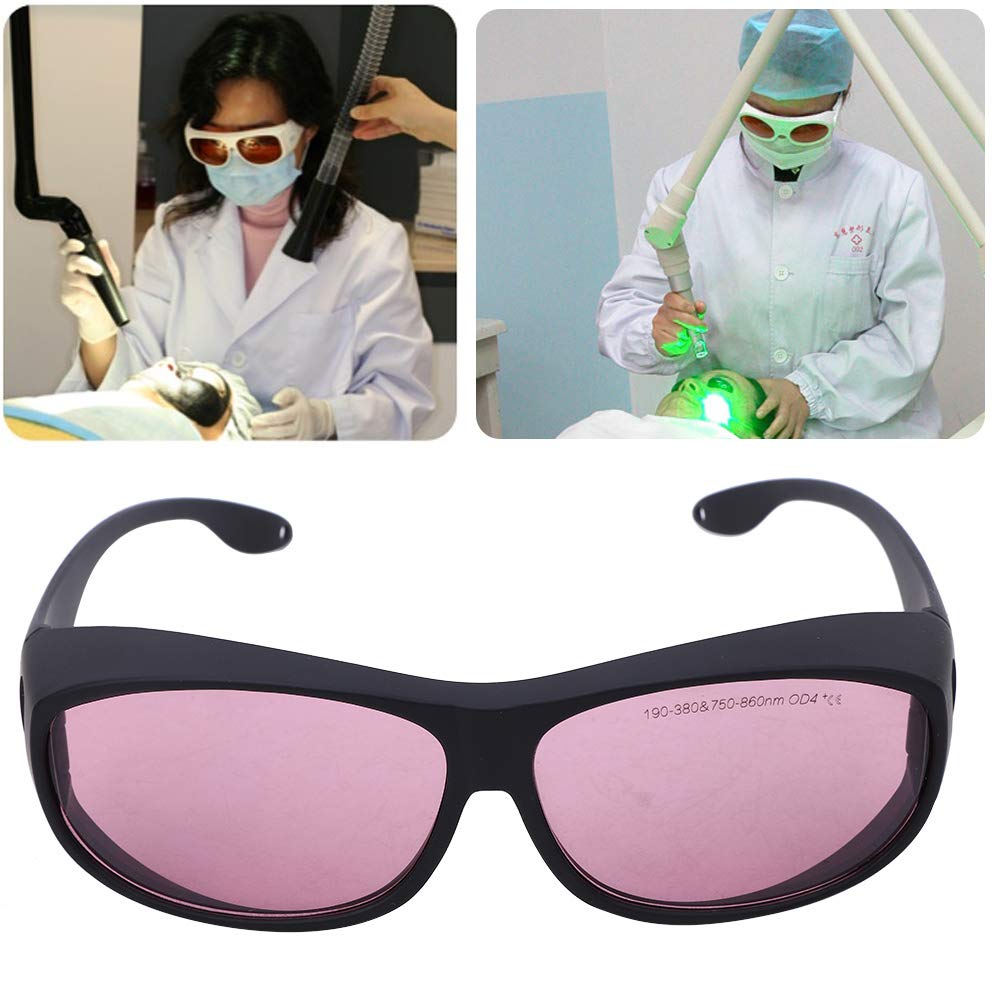 Gafas de seguridad T6-4 para trabajos con láser infrarrojo: gafas de protección ocular con cobertura de 780-840 nm y alta transmitancia de luz visible para producción de diodos