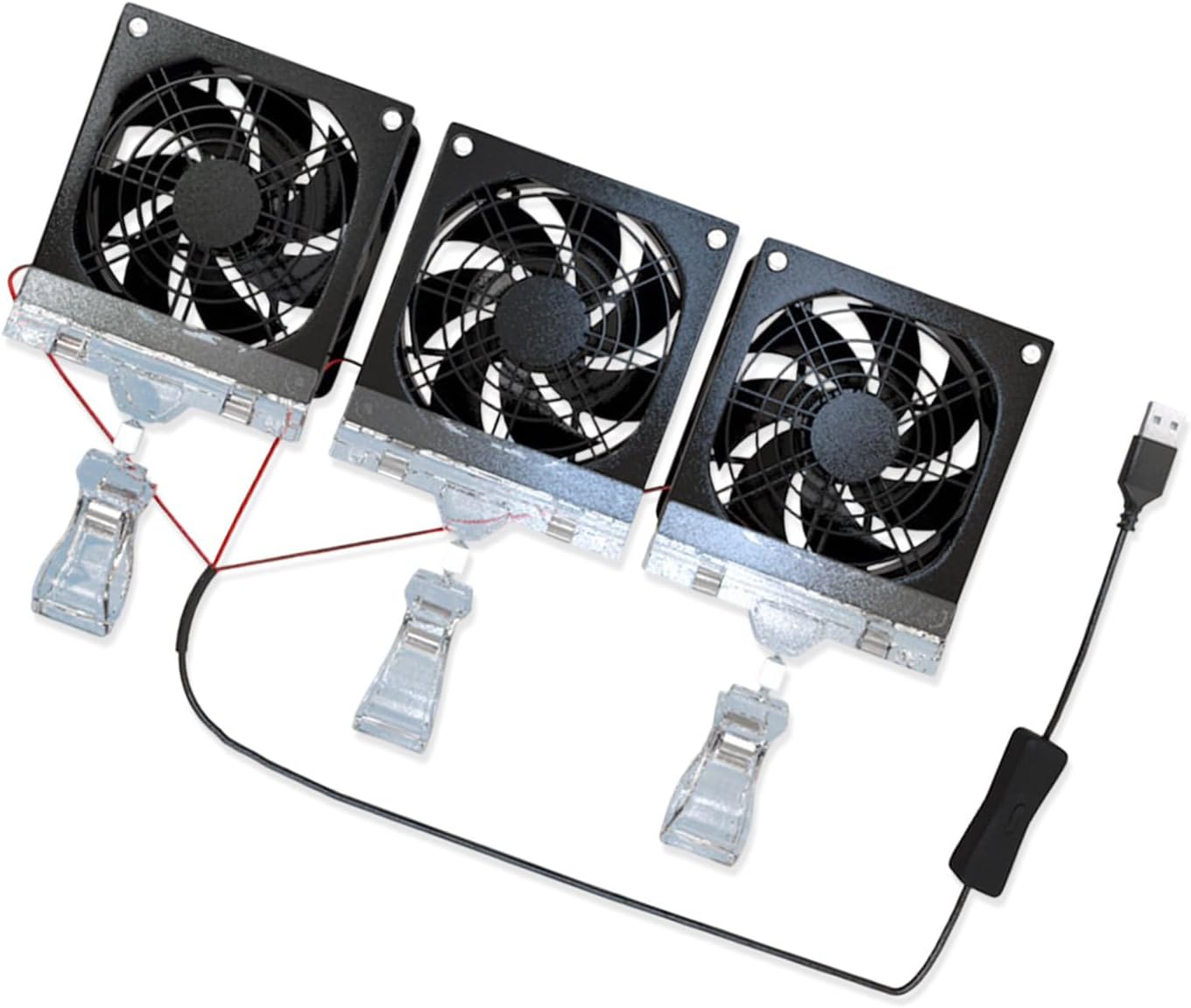 Small Aquarium Fan USB FishTank Clip on Fans Water Plant Cool Low Noise Marine Aquariums