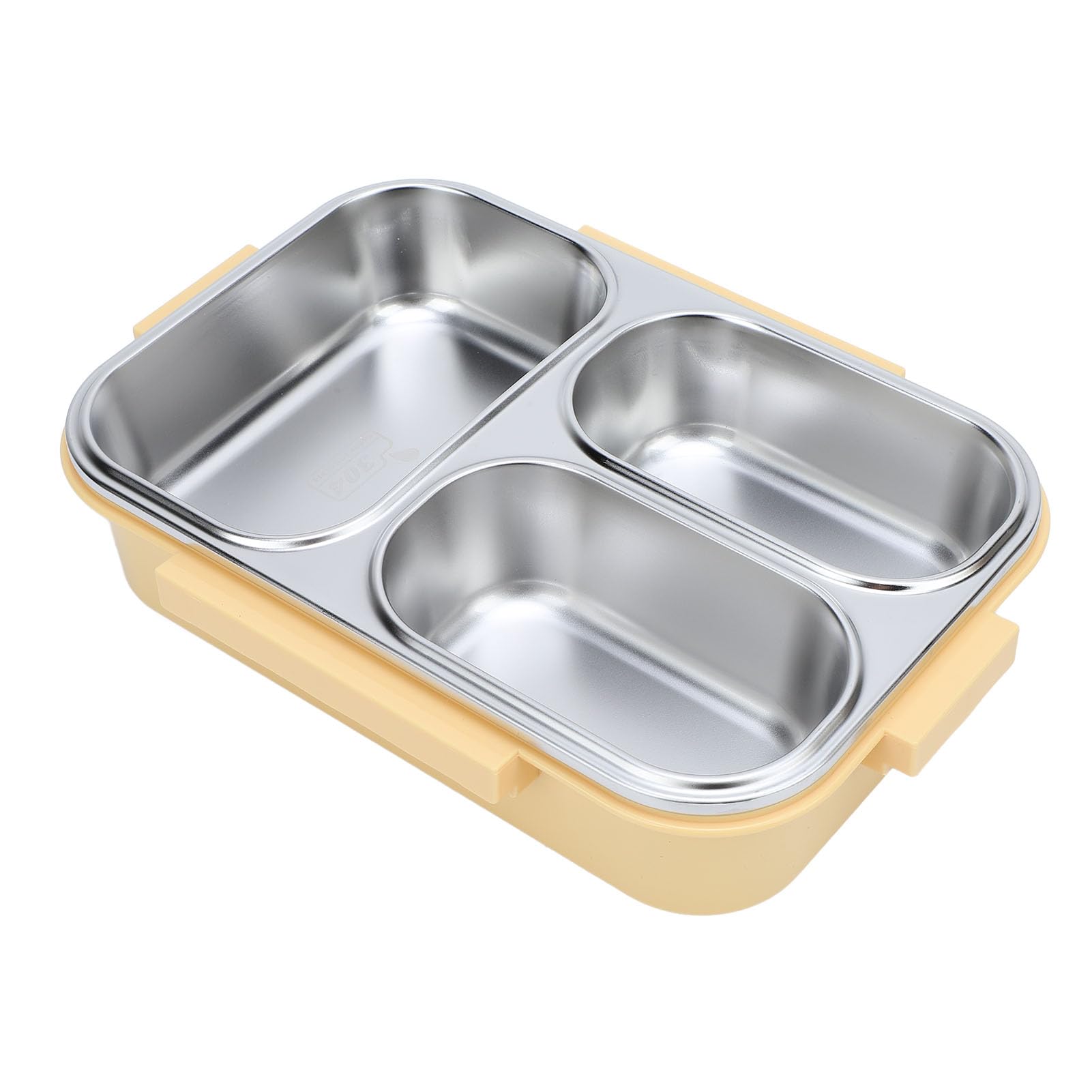 Ejoyous Lunch Box in Acciaio Inox, Lunch Box per Bambini con Scomparti, a Prova di Perdite, Box Riscaldato per Picnic, Scuola, Lavoro, 1200 Ml (YELLOW)