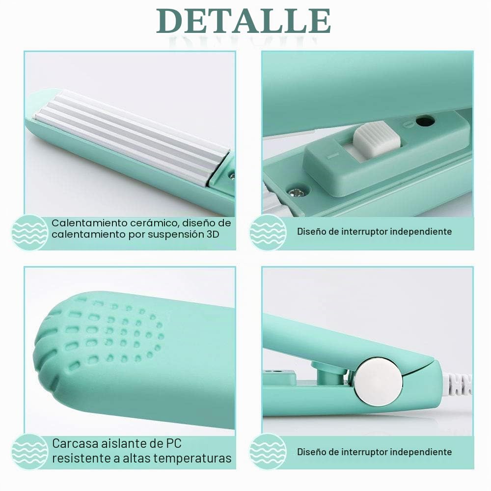 Mini sellador térmico para bolsas de alimentos, mini máquina de sellado portátil para bolsos, hoja térmica Smart Control para almacenamiento impermeable de alimentos (verde)