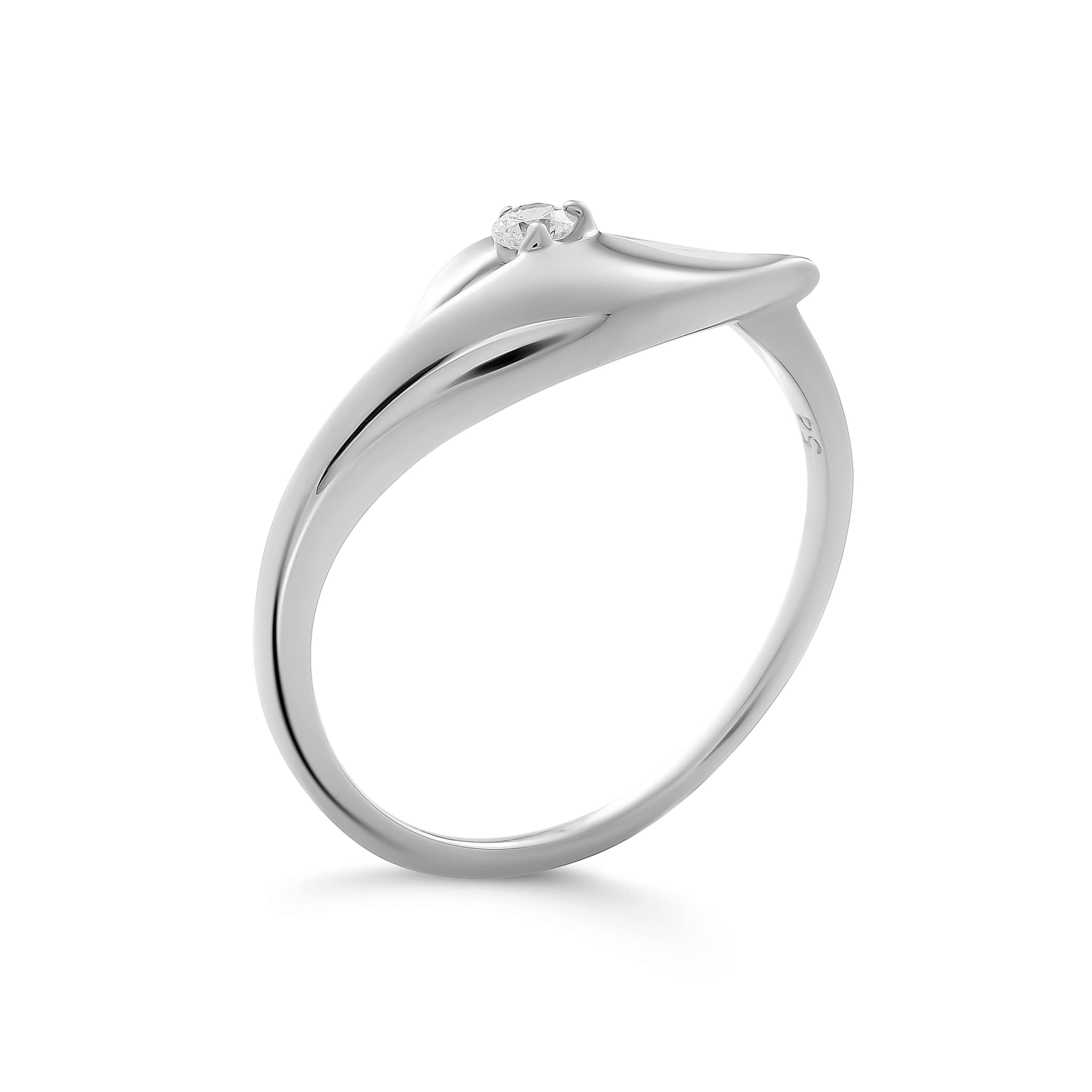 Orphelia - Anello impilabile Argento sterling Cubic Zirconia Da donna, Silver, ZR-7519/58