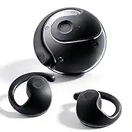 Over Open Ear Earbuds Wireless Bluetooth Open Ear Headphones Air Conduction Earbuds that Don't Go in Your Ear with Awareness of Surroundings with Over-Ear Hooks
