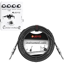 JOYO Classic Flanger Effect Pedal JF-07 Bundle with Guitar Cable Instrument Cable 15 Feet CM-04