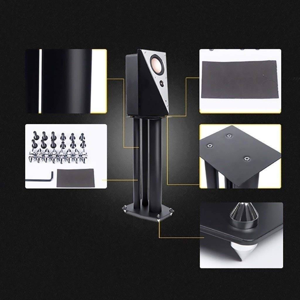 Pieds d'Enceintes Support d'enceinte, Support d'enceinte en métal, Plusieurs Hauteurs, adapté à la Musique Surround de cinéma Maison (Taille : 30 cm)
