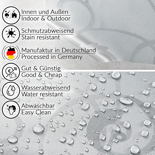 Wachstischdecke ANRO Premium aus Vinyl Abwaschbare Tischdecke