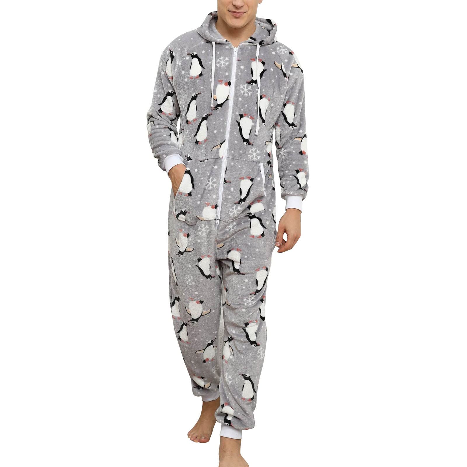 Genérico Pijama Hombre Invierno Pijama Hombre Polar Uso Diario Albornoz Oversize Unisex De Franela Gruesa Ideal para Uso En Casa Otoño Invierno