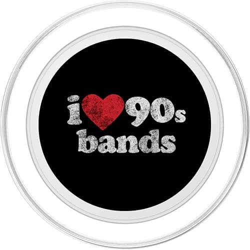 Miniatura 2 de Retro Nostalgia 1990s I Love 90s Bands PopSockets MagSafe PopGrip for iPhone