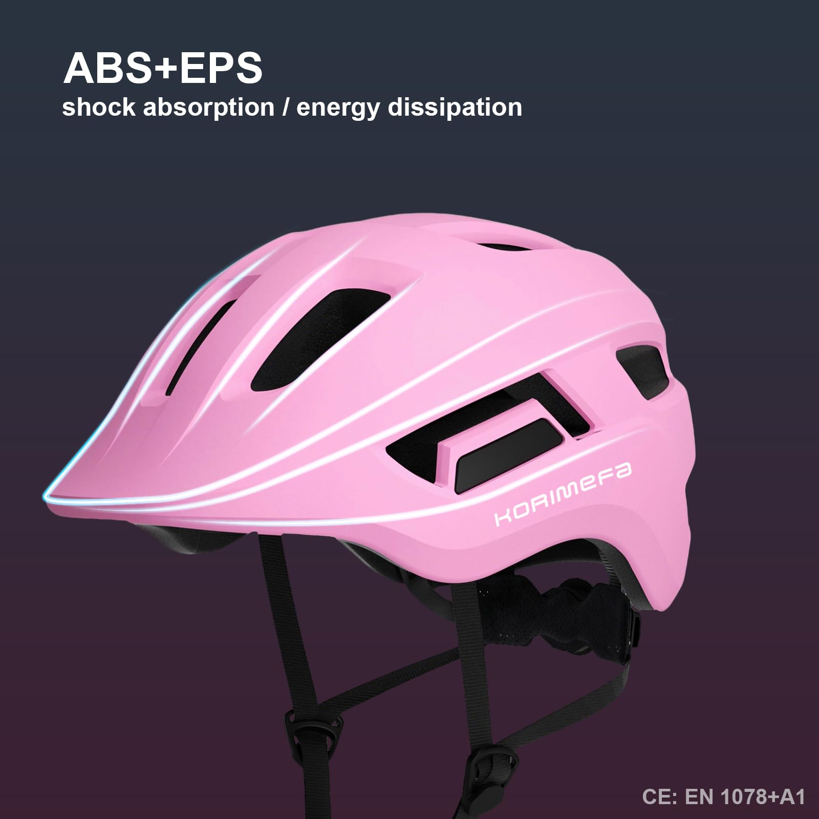 KORIMEFA Kleinkind Kinder Fahrradhelm 2-8 Jahren Alt Jungen Mädchen, Baby Helm Verstellbarer Sporthelm für Radfahren Fahrrad Roller Skateboard