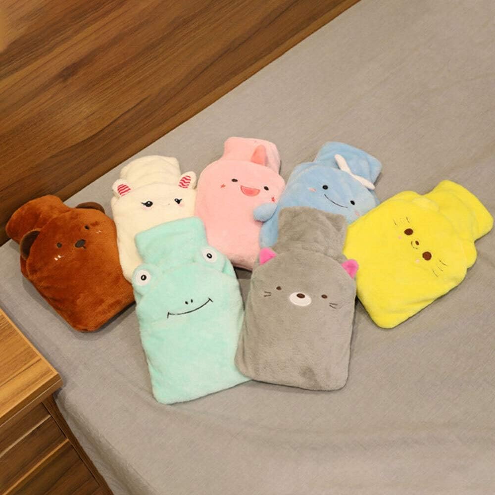 SKUZA Hot Water Bottle, Winter Winter Warm Water Injection Hot Water Bottles Water-Filled Type Hot Water Bag Removable Hand Warmer Warming Bag (Color : A4) (Color : A6)