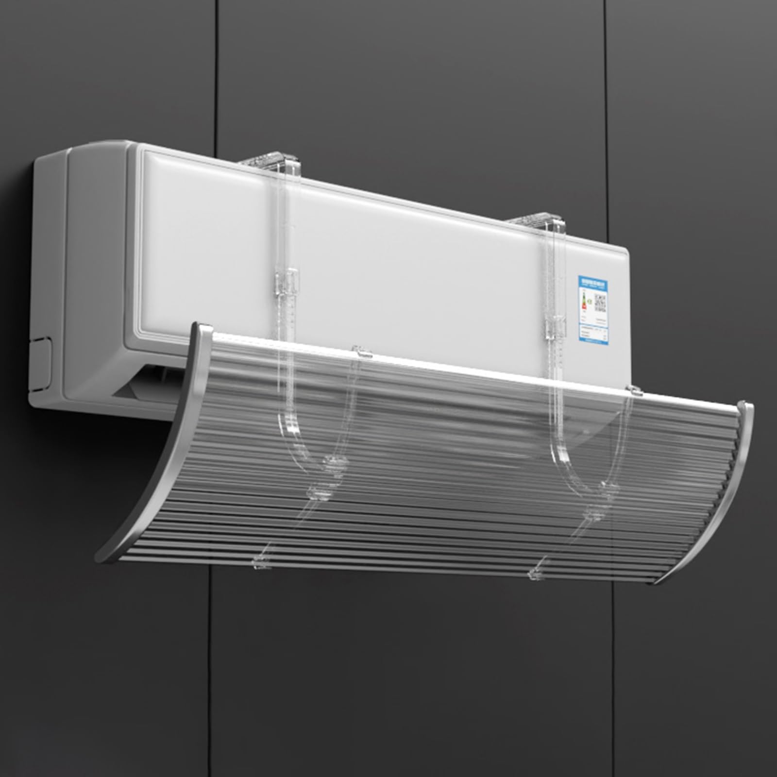 Scumlovy Anti Cold Air Direct Blowing Vent Deflector, Deflectors and Transparent Wind Deflector are Mounted on The Side, Conditioner Deflector(110x18cm/44x8in)