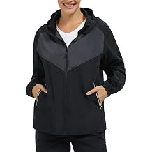 Women's Raincoats Rain Jacket Lightweight Waterproof Windproof Hood with Pocket for Outdoor Hiking Travel Windbreaker